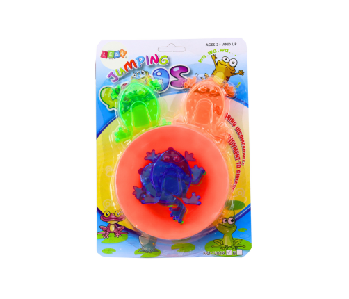 Jumping Frogs Skill Game Colorful Bowl