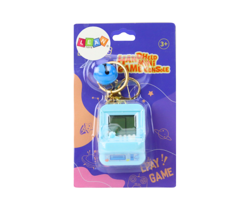 Electronic Game Tetris Pocket Keychain Blue