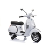 Bērnu elektro motocikls Vespa Scooter White