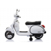 Bērnu elektro motocikls Vespa Scooter White