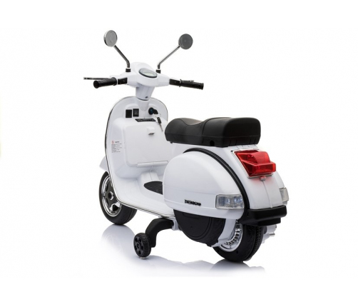 Bērnu elektro motocikls Vespa Scooter White