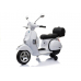 Bērnu elektro motocikls Vespa Scooter White