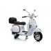 Bērnu elektro motocikls Vespa Scooter White