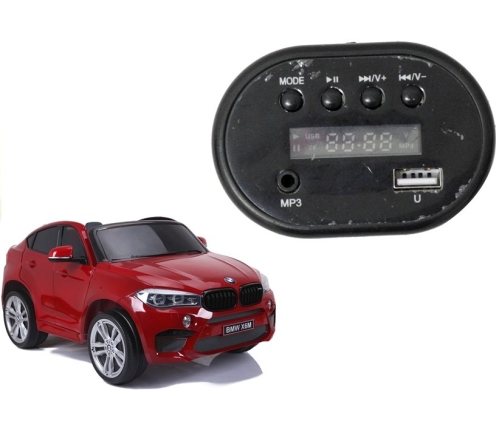 Radio Panel for Electric Ride On Car BMW X6M