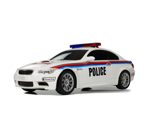 Машина с пультом Police 1:18 White