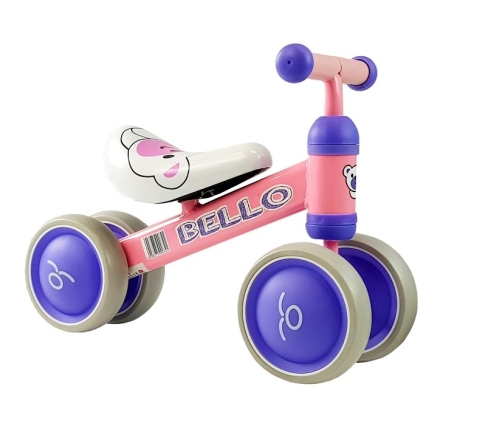 Balance Bike Bello Double Wheels Pink