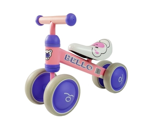 Balance Bike Bello Double Wheels Pink