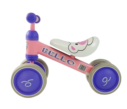 Balance Bike Bello Double Wheels Pink