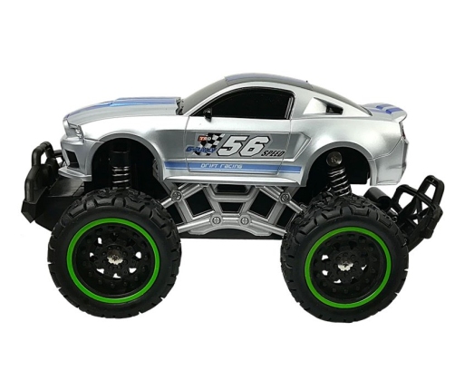 Remote controlled Car Off-road R/C Silver High Wheels