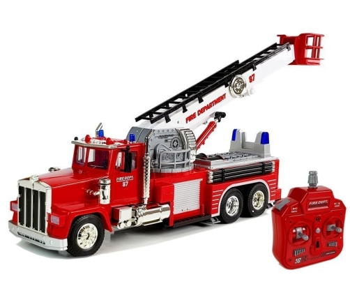 Mašīna ar pulti Firetruck Extendable Rotary Ladder