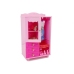 Doll + Furniture Set Bed Wardrobe Dressing table