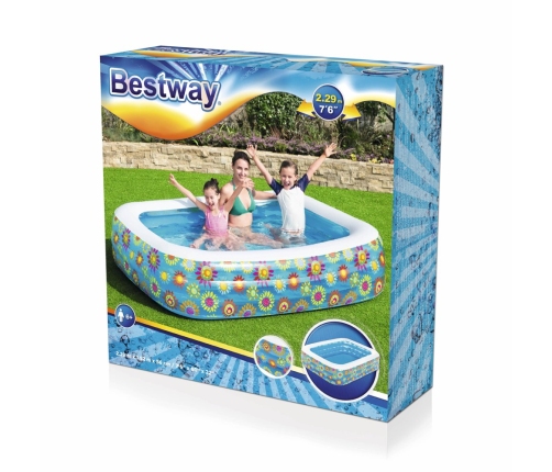 Inflatable Pool Flowers 229 x 152 x 56 cm Bestway 54120