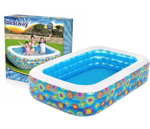 Inflatable Pool Flowers 229 x 152 x 56 cm Bestway 54120