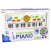 Electric Piano Keyboard for Kids Blue USB MP3 notes