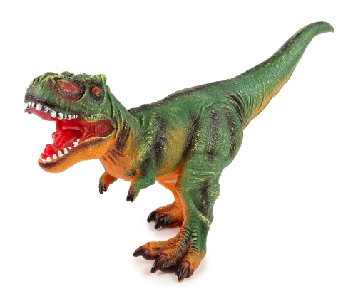 Large Dinosaur Figure Tyrannosaurus Rex Green and Orange Sound 60 cm Long