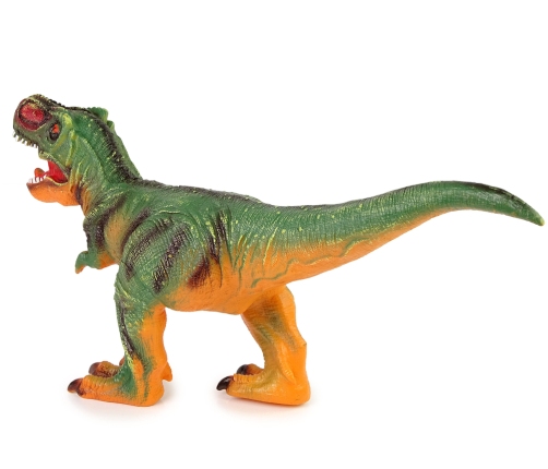 Large Dinosaur Figure Tyrannosaurus Rex Green and Orange Sound 60 cm Long