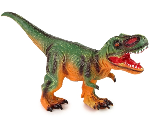 Large Dinosaur Figure Tyrannosaurus Rex Green and Orange Sound 60 cm Long