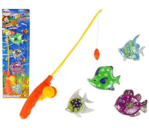 Fishing Game Fish Set  Fish + Fishing Rod