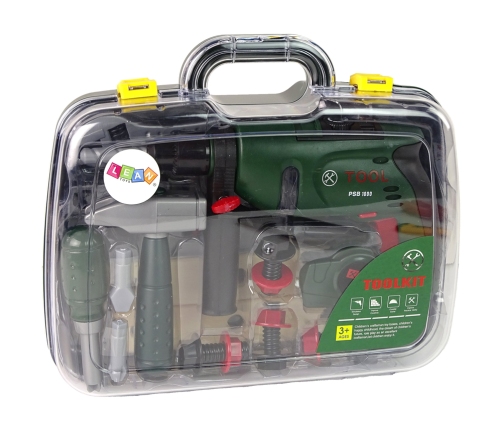 Handyman Set in a Carrying Case Battery Drill Hammer