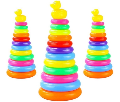 Baby Toddler Toy Stacking Rings Pyramid Stacker