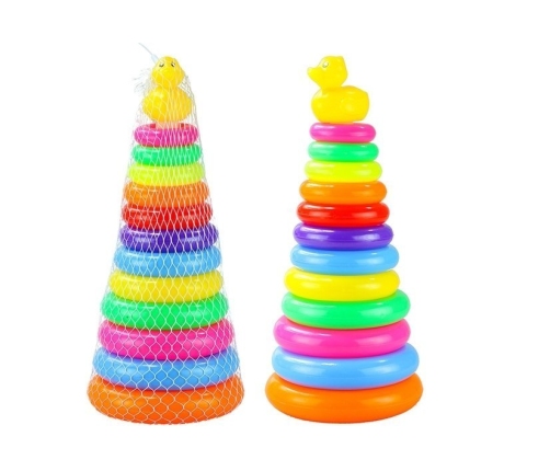 Baby Toddler Toy Stacking Rings Pyramid Stacker