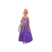 Princess Doll Purple Dress Set of Braids Extensions