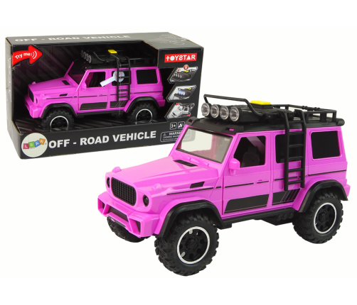 Off-Road Car 1:14 Friction Drive Pink