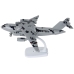 Military Gray Camo UNITED Airplane Figurine HW-605