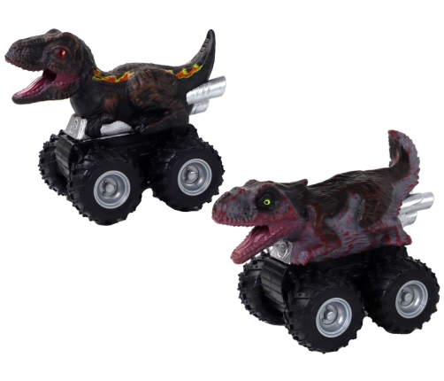 Dinosaur car with friction drive. Various species and colors