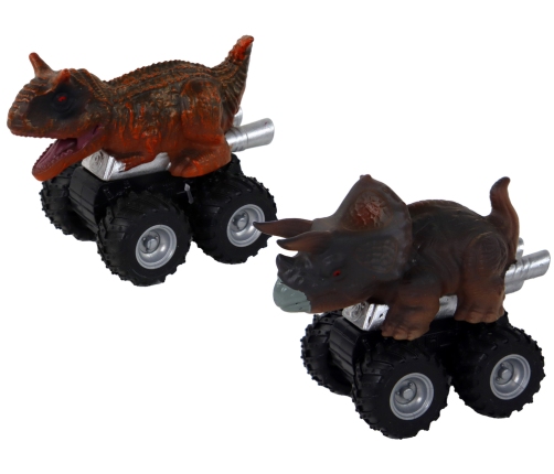 Dinosaur car with friction drive. Various species and colors