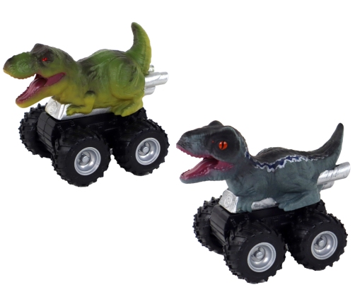 Dinosaur car with friction drive. Various species and colors