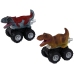 Dinosaur car with friction drive. Various species and colors