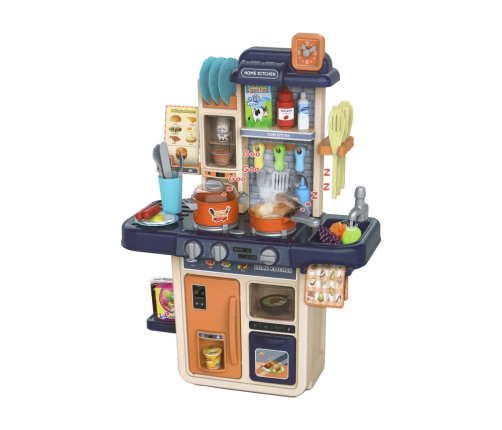 Kitchen Set Interactive Battery Operated Kitchen 63 cm 42 El. Navy