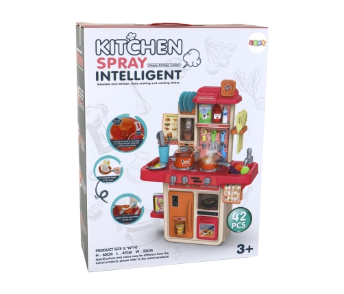 Kitchen Set Interactive Battery Operated Kitchen 63 cm 42 El. Navy