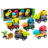 Car Dinosaur With Egg Car With Trailer Figures Set 4 pcs.