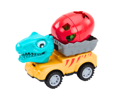 Car Dinosaur With Egg Car With Trailer Figures Set 4 pcs.