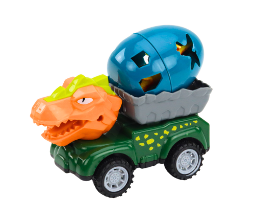 Car Dinosaur With Egg Car With Trailer Figures Set 4 pcs.