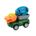 Car Dinosaur With Egg Car With Trailer Figures Set 4 pcs.