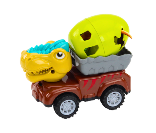 Car Dinosaur With Egg Car With Trailer Figures Set 4 pcs.