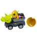 Car Dinosaur With Egg Car With Trailer Figures Set 4 pcs.