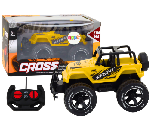 Toy Car Remote Controlled Off-Road Car RC 1:18 Yellow