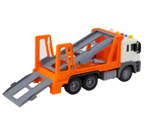 Multifunctional Tow Truck Truck with Lights and Sounds 1:16 Orange Car