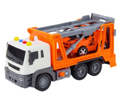 Multifunctional Tow Truck Truck with Lights and Sounds 1:16 Orange Car