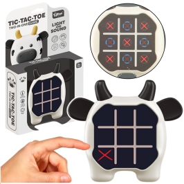 Electronic Game 3in1 Tic Tac Toe Memory Cow Black and White