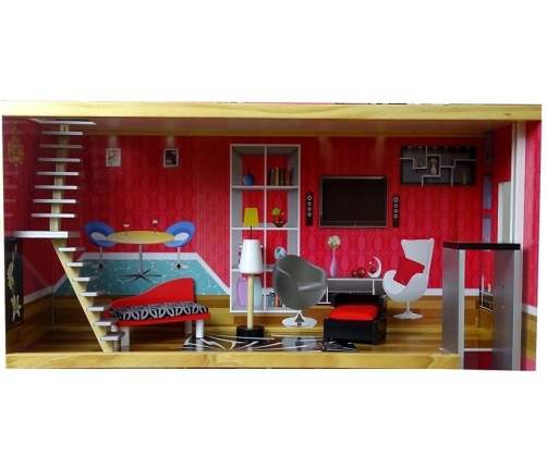 Wooden Dolls House "Juliet" Multi-Storey with 4 Rooms