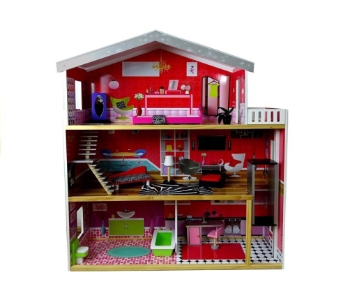 Wooden Dolls House "Juliet" Multi-Storey with 4 Rooms