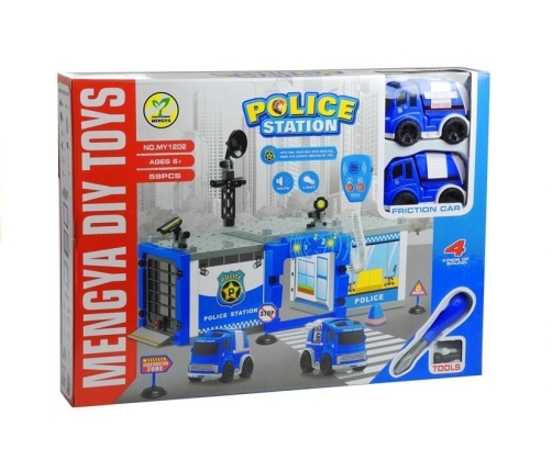 Police Station DIY Friction Powered Cars