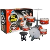 Kids Childrens Jazz Drum Set 5 Drums Stool Instrument Music Toy