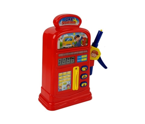 Set Gas Station Toy Car Road Signs Light Sound