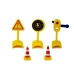 Set Gas Station Toy Car Road Signs Light Sound